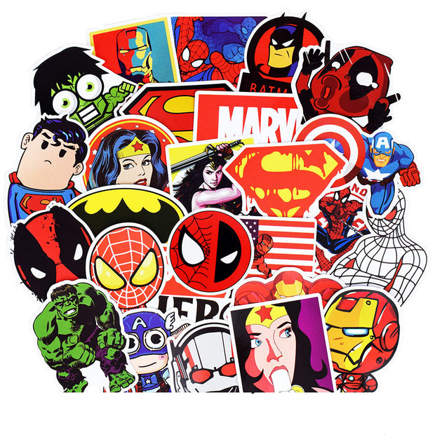 50pcs Mixed Super Hero Stickers™️ All Random Superheroes!